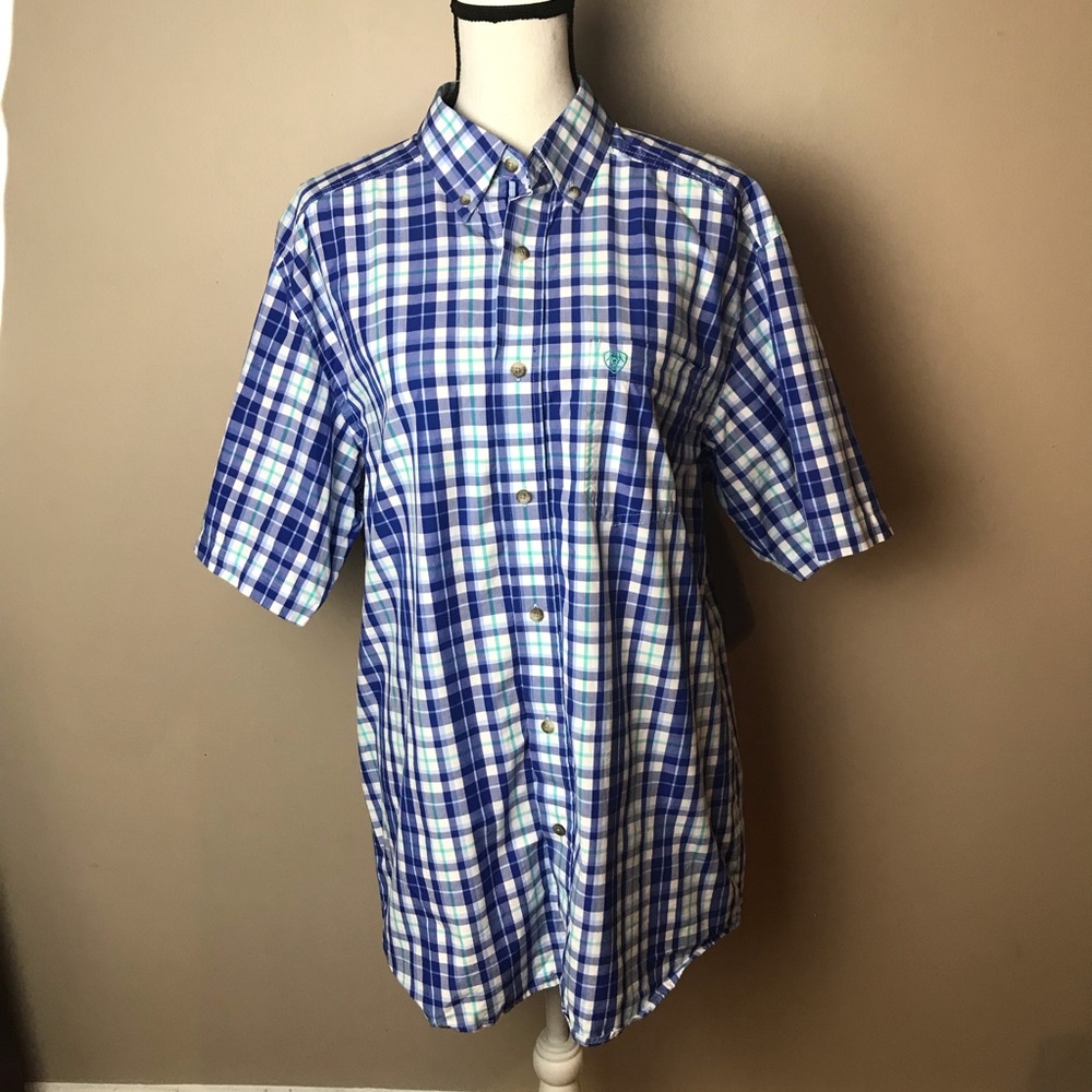 Ariat Pro Series Button Down Collared Short Size L - image 4